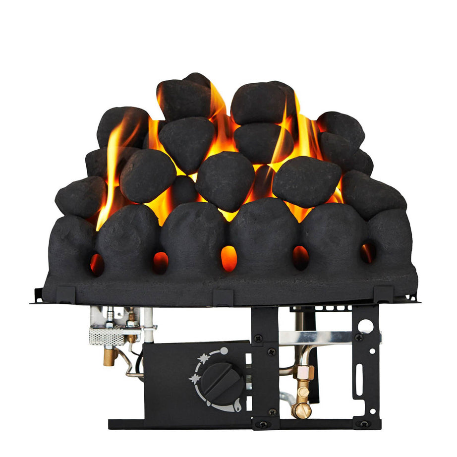 Focal Point Coal Bed Taper Black Real Flame Front Manual Control 3.75kW Gas Fire - Image 1