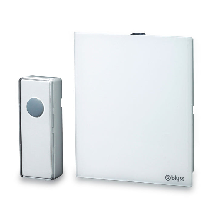 Blyss Wireless Door Bell Chime DC3-UK-WH Battery Powered White MP3 compatible - Image 2