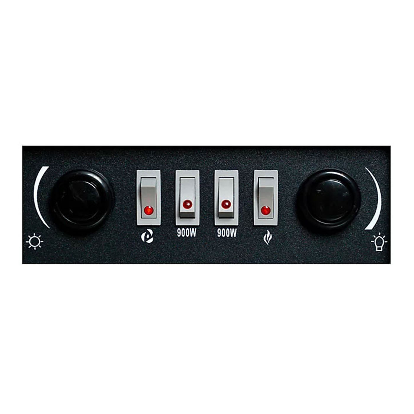 Electric Stove Fire Heater Log Effect Matt Cream Traditional Design 1.8KW - Image 7