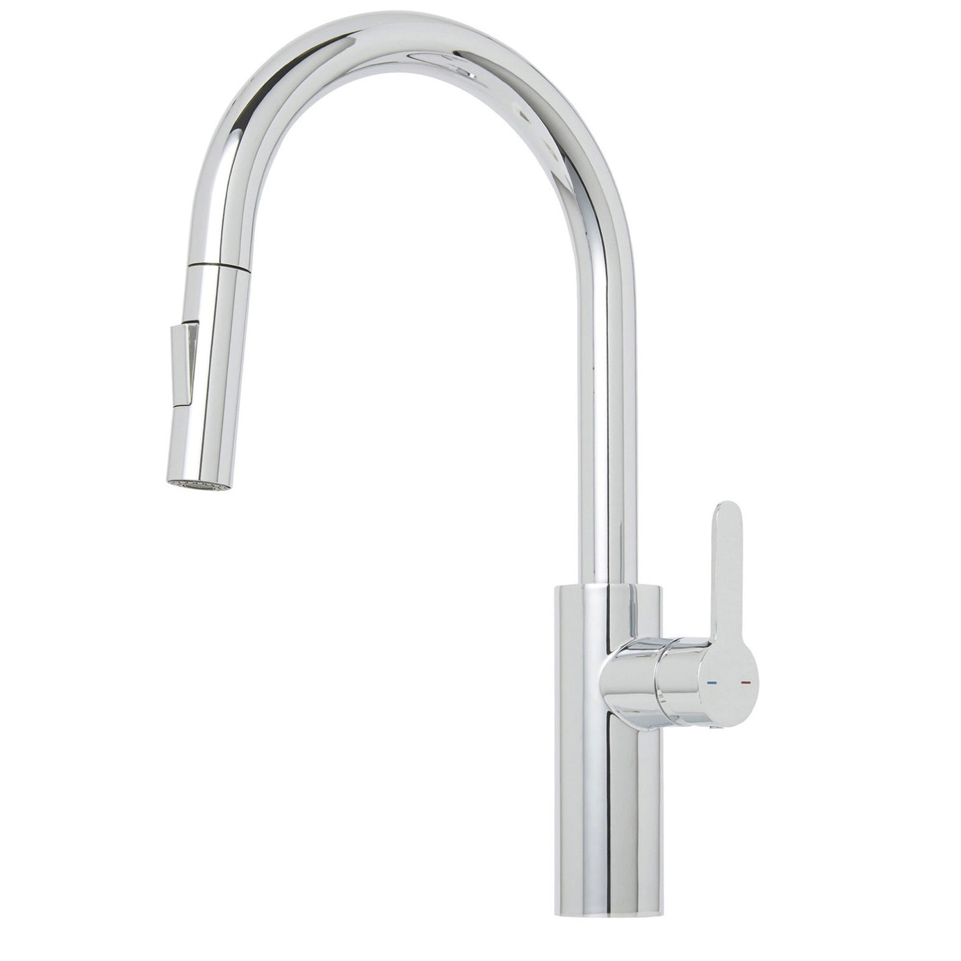 Kitchen Tap Mixer Pull Out Chrome Single Lever Swivel Spout Modern Faucet - Image 1