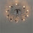 Yarrow 10 Lamp Ceiling Light PR22748 Spiral Halogen Brushed Black Chrome Effect - Image 2