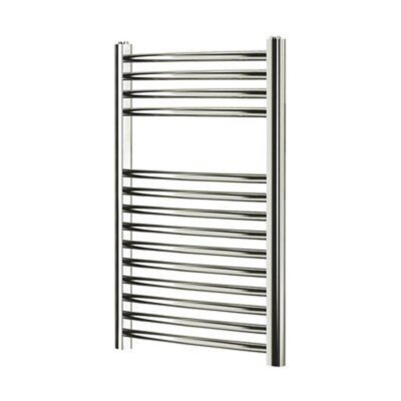 Flomasta Towel Rail Radiator Chrome Curved Bathroom Warmer Ladder (H)70x(W)40cm - Image 1