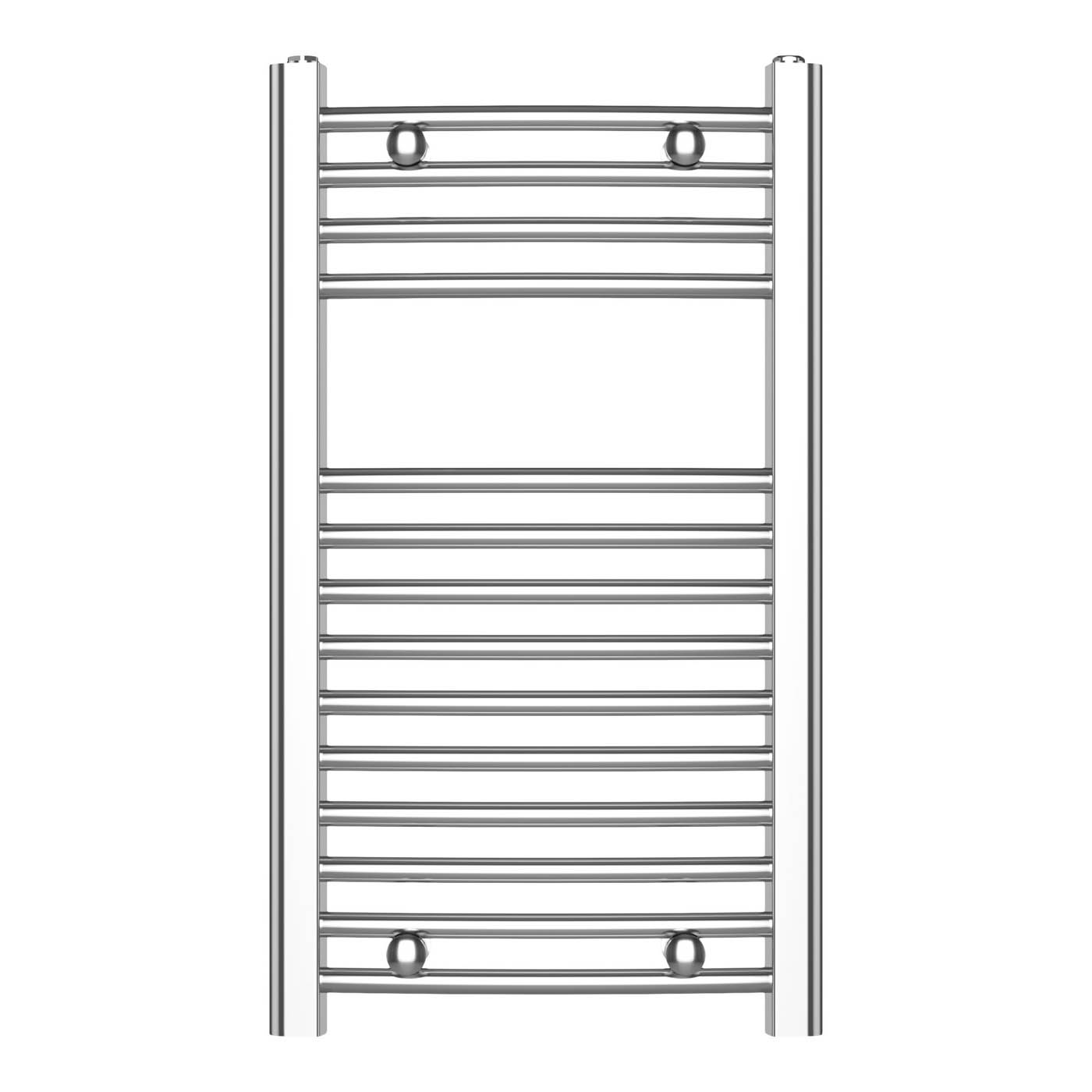 Flomasta Towel Rail Radiator Chrome Curved Bathroom Warmer Ladder (H)70x(W)40cm - Image 6