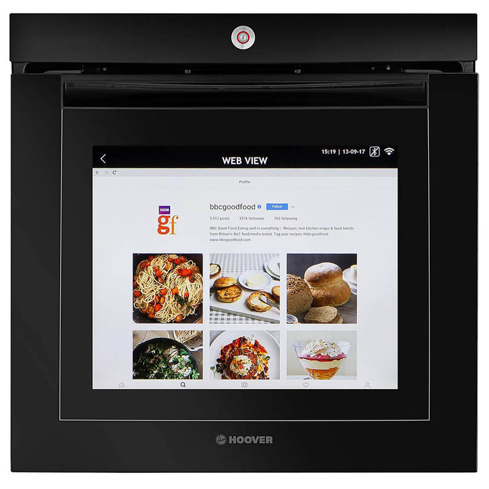 Hoover Vision Oven Single Built In Integrated Video Recipe Touchscreen 80L 60cm - Image 7