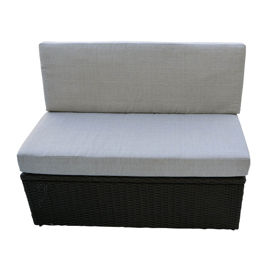 Hot Tub Sofa Loveseat Brown Rattan Furniture Weather Resistant - Image 1