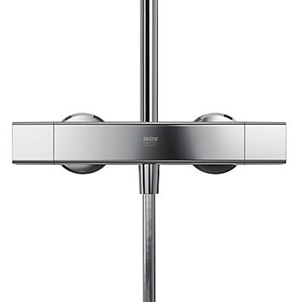 Mira Thermostatic Mixer Shower Chrome Single Spray Pattern Twin Square Head - Image 4
