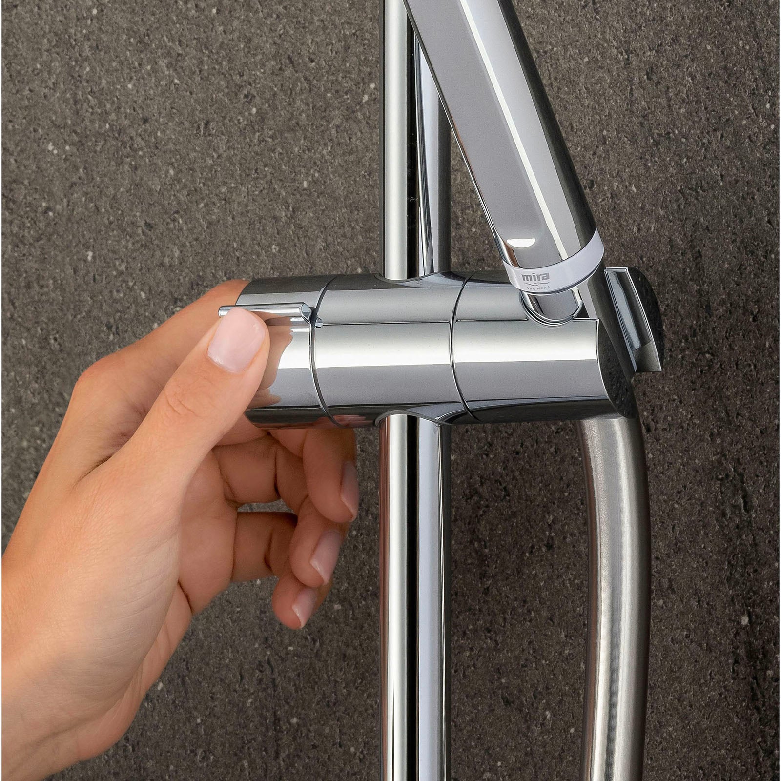 Mira Electric Shower 10.8kW Silver Single Spray Pattern Twin Round Head Bathroom - Image 10