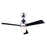 Colours Ceiling Fan Light Shek Modern Black Chrome Effect Living Room Lighting - Image 2