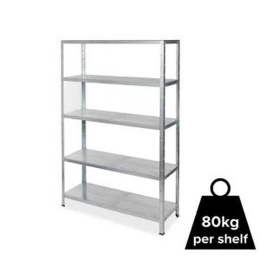 Garage Shelving Unit Racking Storage Heavy Duty 5 Tier (H)1800 (W)1200mm - Image 1