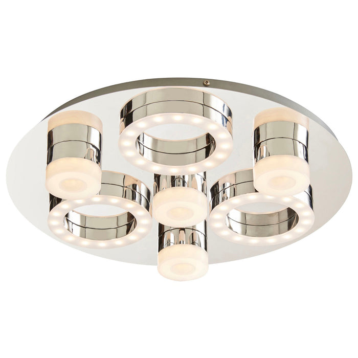 Circus 7 Lamp Ceiling Light 61054 Chrome Effect LED Modern Design 2000lm 18.3W - Image 3