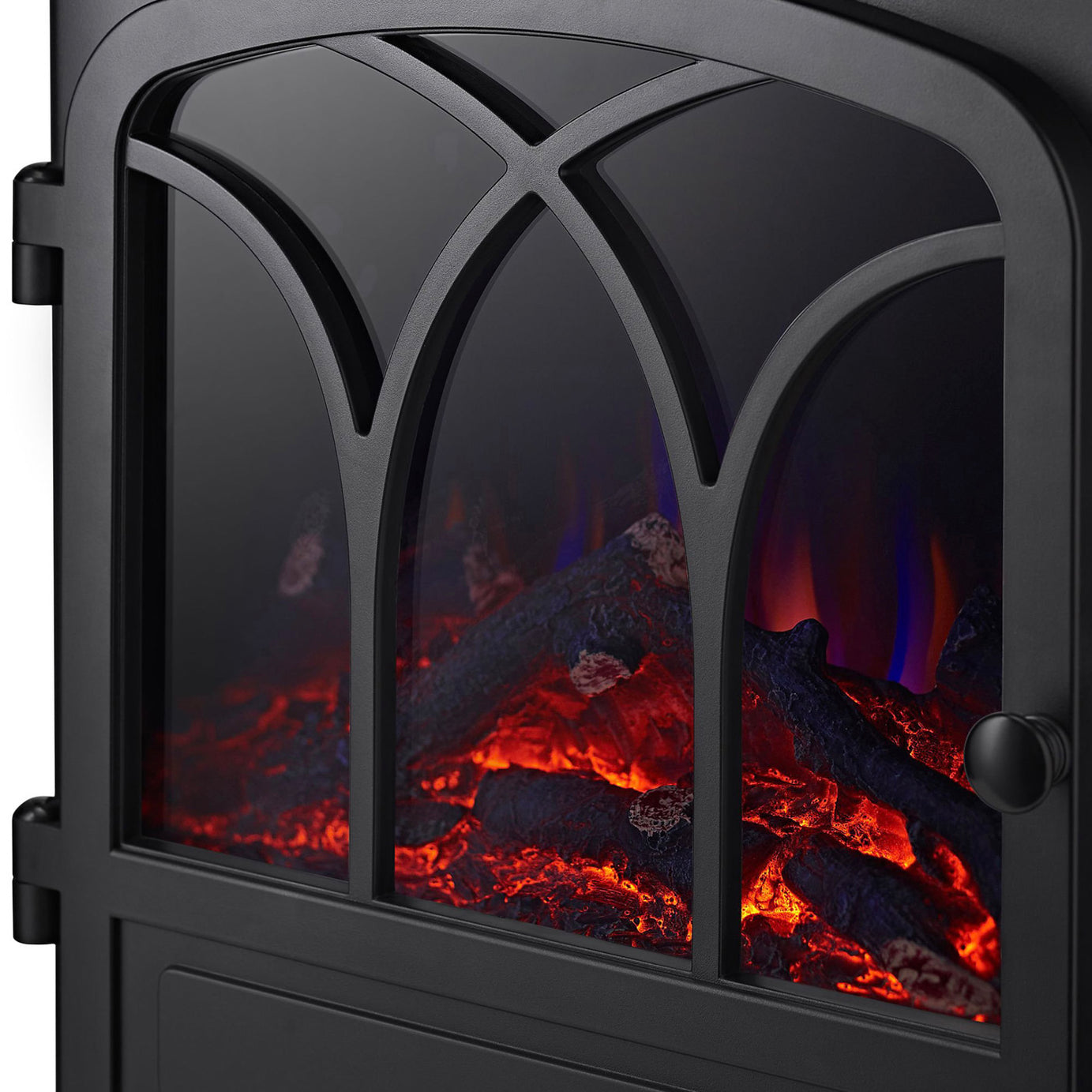 Focal Point Electric Stove Fireplace Black 5 Flame Effects Heater Freestanding - Image 6