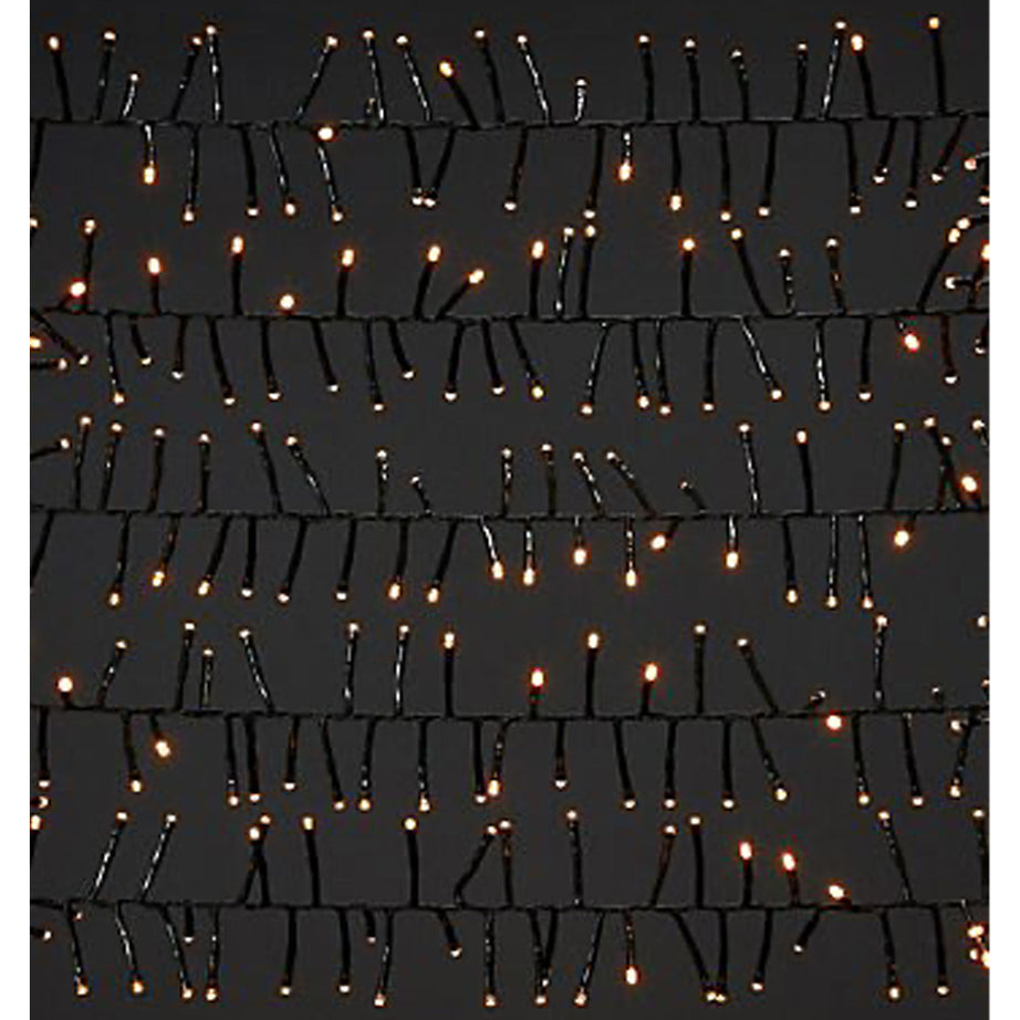 LED String Lights Outdoor Christmas Decoration Warm White Plastic Timer 25m - Image 1