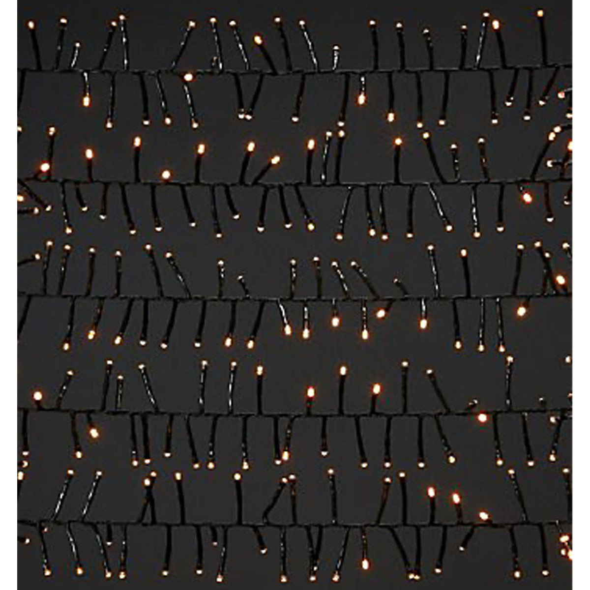 LED String Lights Outdoor Christmas Decoration Warm White Plastic Timer 25m - Image 1