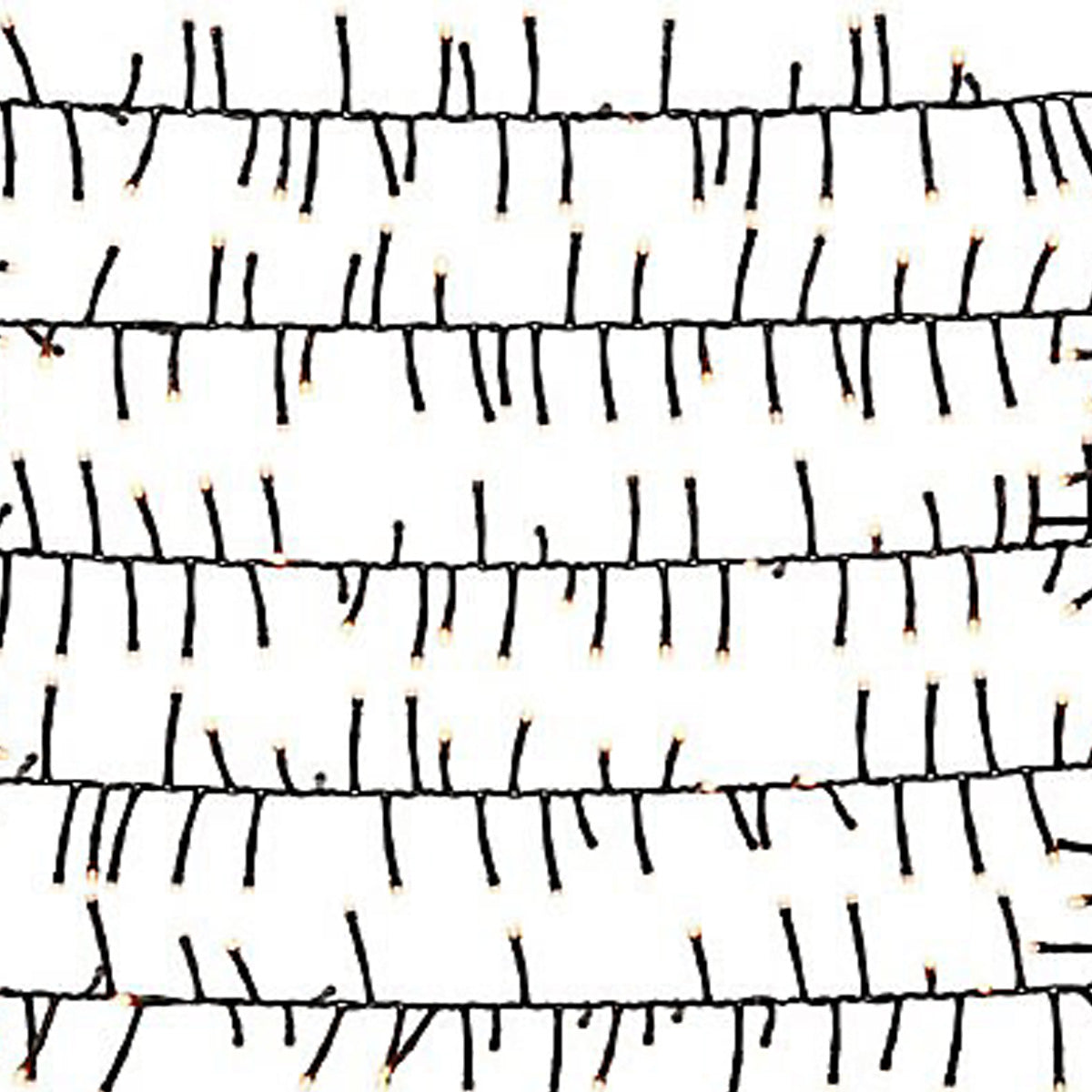 LED String Lights Outdoor Christmas Decoration Warm White Plastic Timer 25m - Image 2