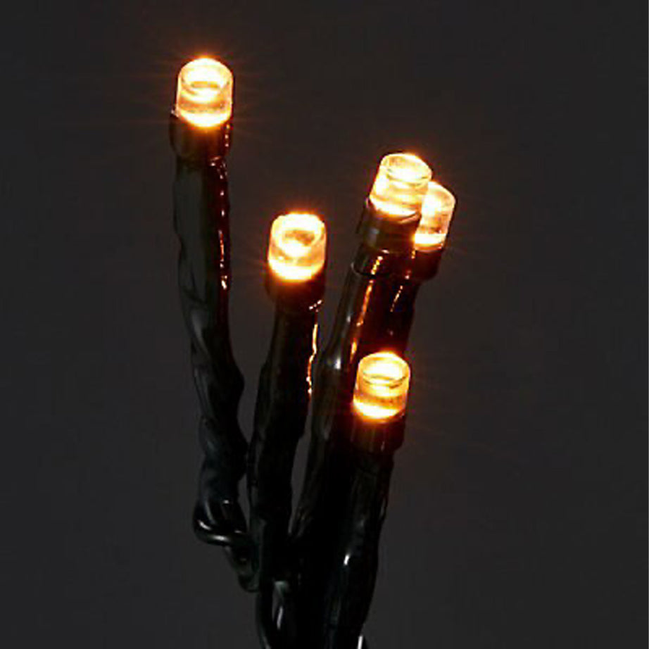 LED String Lights Outdoor Christmas Decoration Warm White Plastic Timer 25m - Image 3