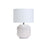 Inlight Table Light Ceramic White Glazed Base Bedside Lamp Round Modern - Image 3