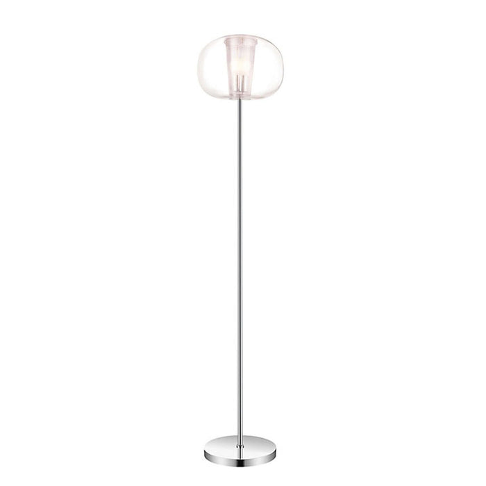 Tall Floor Lamp Light Standing Clear Plastic Shade Bedroom Lounge 1.7m E27 - Image 2