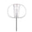 Tall Floor Lamp Light Standing Clear Plastic Shade Bedroom Lounge 1.7m E27 - Image 5