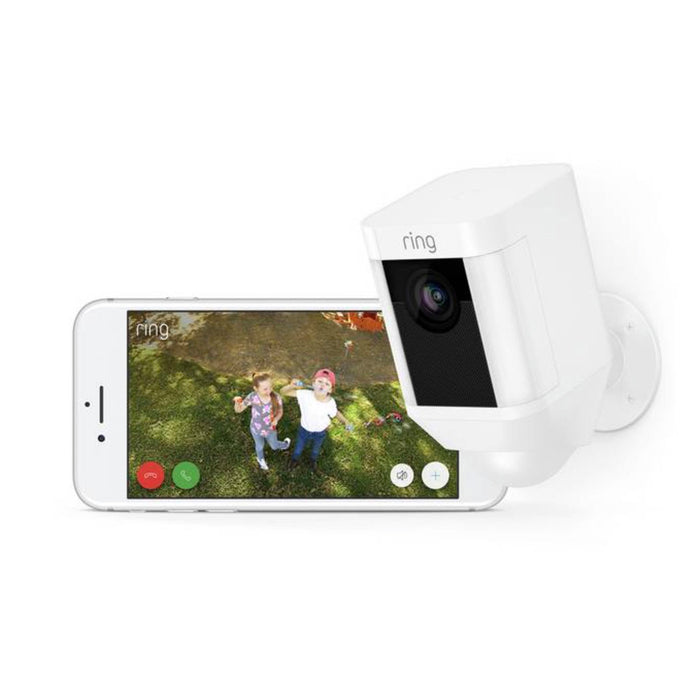 Ring Spotlight Cam White Wifi HD PIR Activated Security Surveillance Camera - Image 4