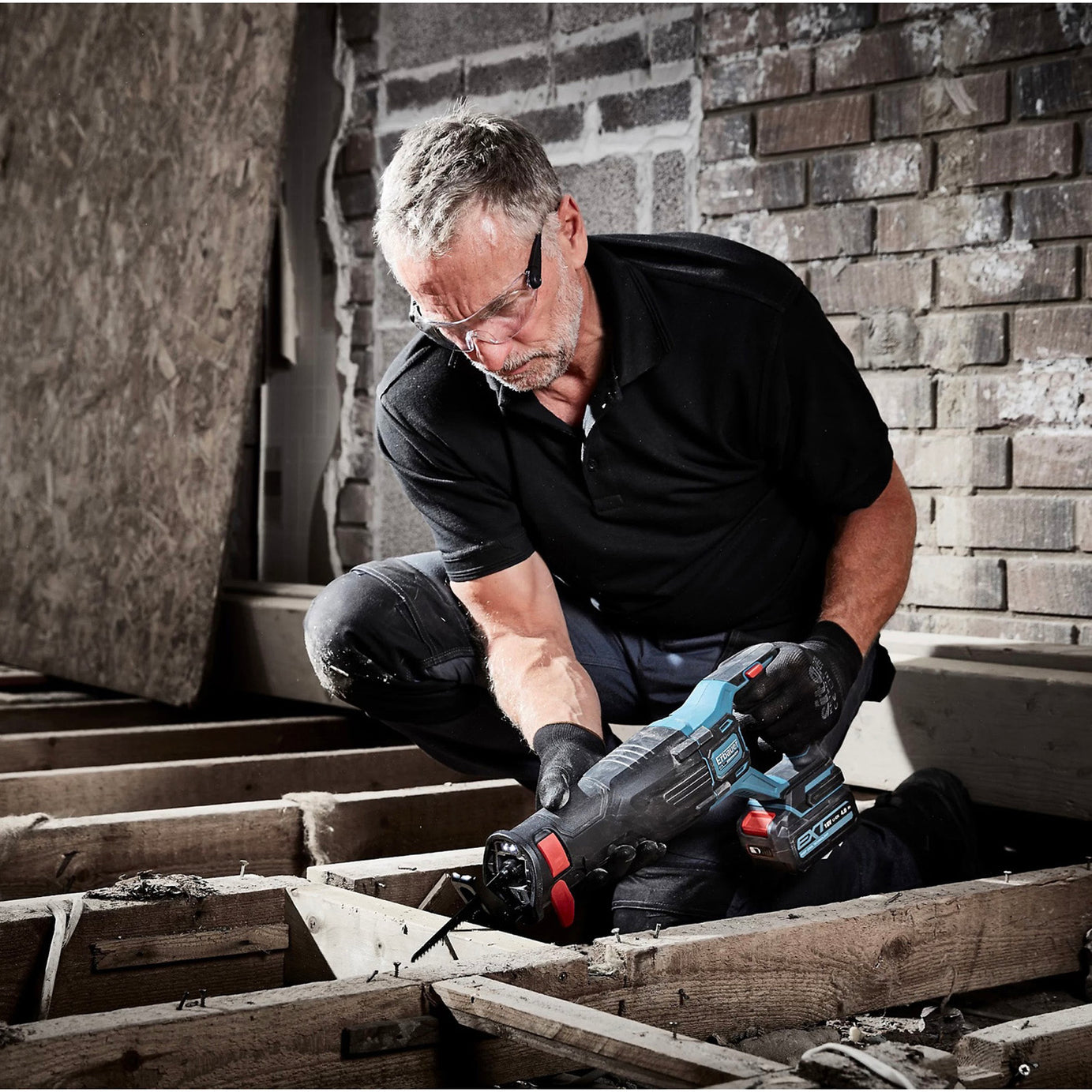 Erbauer Cordless Reciprocating Saw ERS18-Li 18V Variable Speed Bare Unit - Image 2