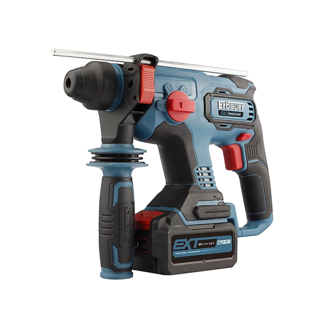 Erbauer SDS Plus Drill Cordless EXT One Battery System 18V 4Ah Li-ion Brushless - Image 1