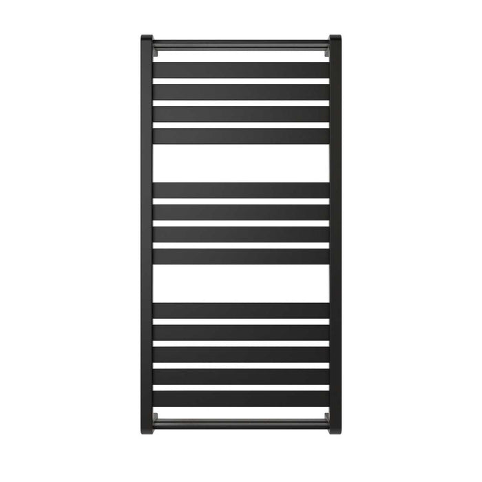 GoodHome Loreto Anthracite Flat Towel warmer (W)500mm x (H)1000mm - Image 3