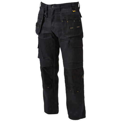 DeWalt Mens Work Pro Tradesman Black Trousers With 7 Belt Loops W32L31 - Image 1