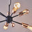 Pendant Ceiling Light 6 Lamp Steel Matt Black Copper Effect Dimmable (Dia)460 mm - Image 7