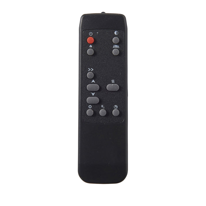 Electric Fireplace Wall Mounted Flat Glass Black Flame Effect Remote 1.9kW - Image 3