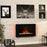 Electric Fire Heater Wall Mounted Slimline Black Glass Flame Remote Control 2kW - Image 2