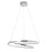 LED Ceiling Light Chrome Effect Pendant Lamp Modern Warm White IP20 	2400lm 39W - Image 2