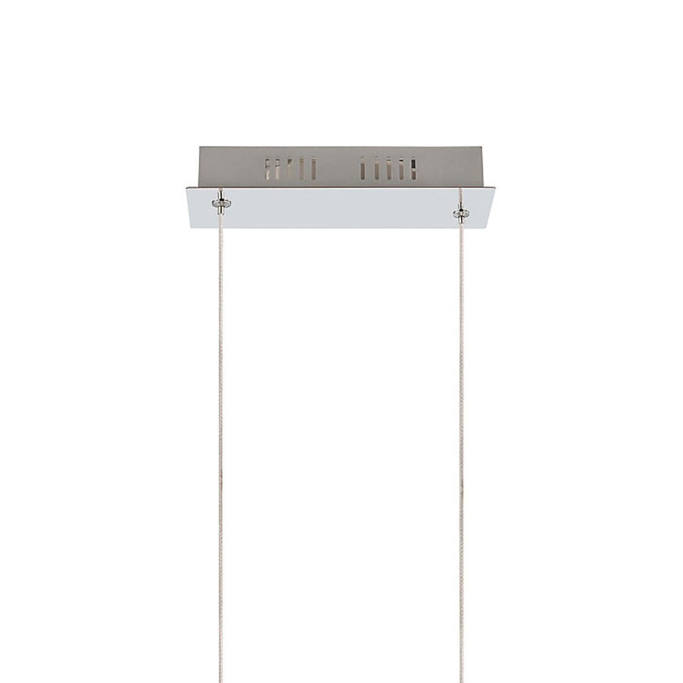 Ceiling Light 2 Lamp Pendant Chrome Effect Adjustable Height LED 1320Lm IP20 - Image 7