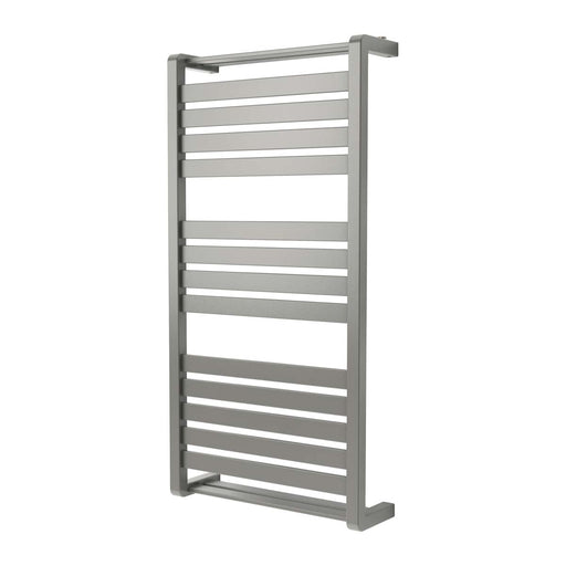 Towel Rail Warmer Radiator Flat Steel Matt Grey Modern (W)500mm x (H)1000mm - Image 1