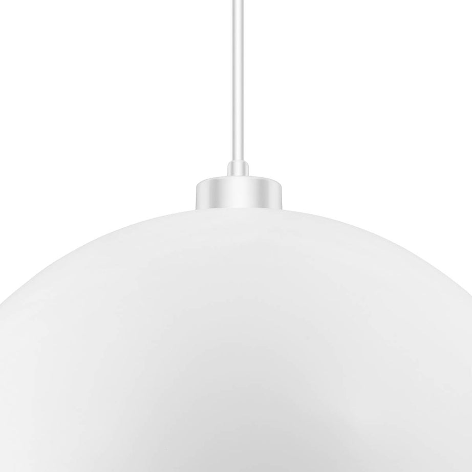 Pendant Light Shade Metal White Adjustable Industrial Contemporary (D)58cm - Image 6