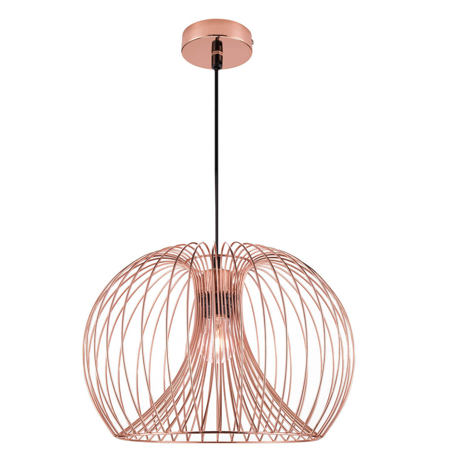 Pendant Ceiling Light Copper Effect Geometric Shape Modern Style (Dia)380mm - Image 3