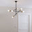 Ceiling Light 6 Way Pendant Black Gold Effect Contemporary Bedroom Living Room - Image 3