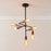 Ceiling Light 6 Way Black Brass Pendant Dimmable Living Bedroom Contemporary 40W - Image 1