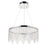 LED Ceiling Light Pendant Crystals Chrome Warm White 900lm Living Bedroom 25W - Image 1