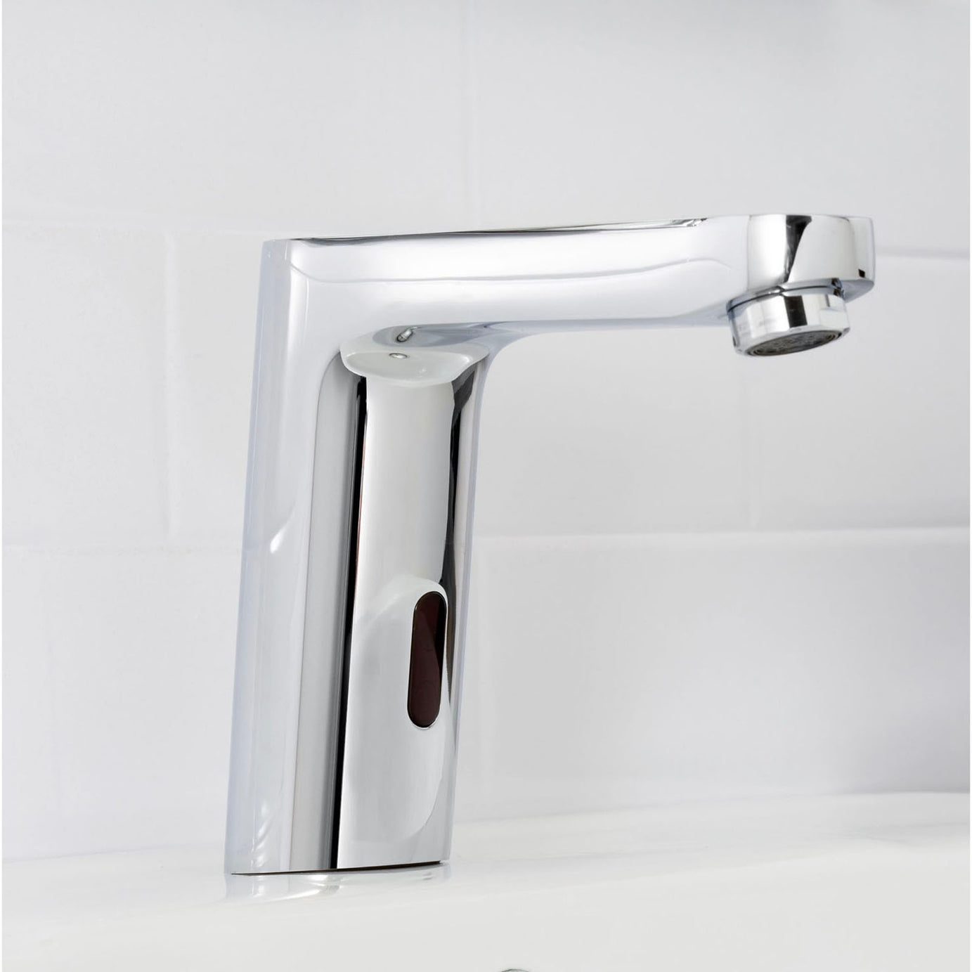 Basin Mixer Tap Sensor Bathroom Deck Mount Hands Touch Free Modern Chrome Brass - Image 2