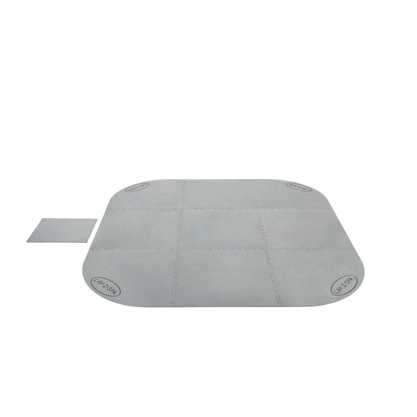 Lay-Z-Spa Hot Tub Floor Protector Grey Plastic Ground Garden Mat Sheet - Image 1