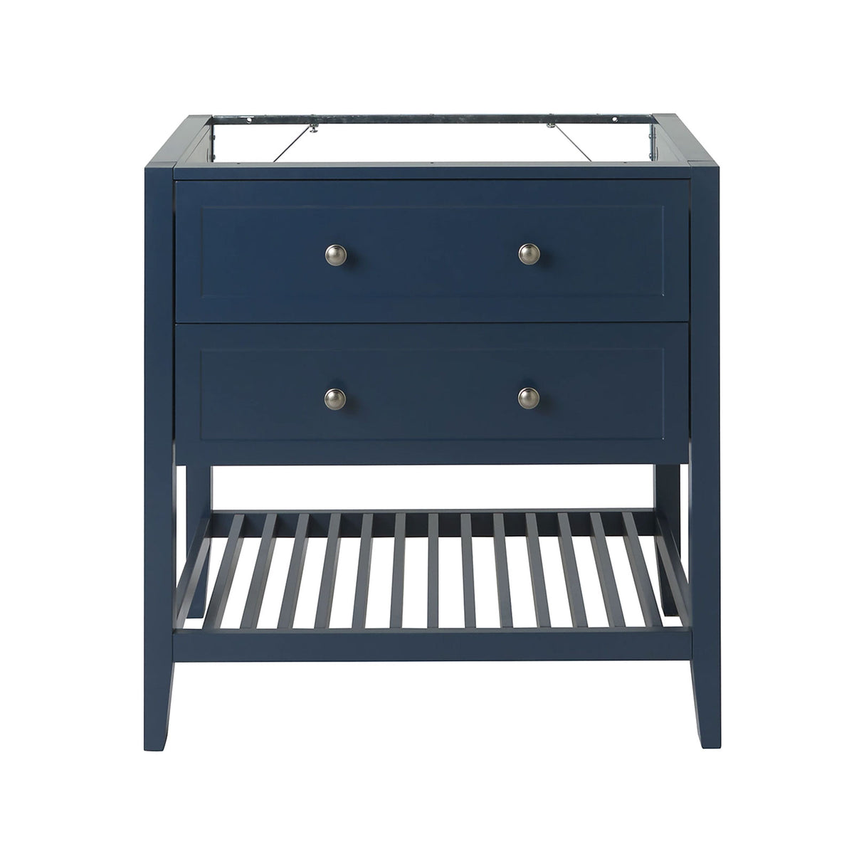 GoodHome Bathroom Vanity Unit Perma Blue Freestanding 800mm Satin - Image 2