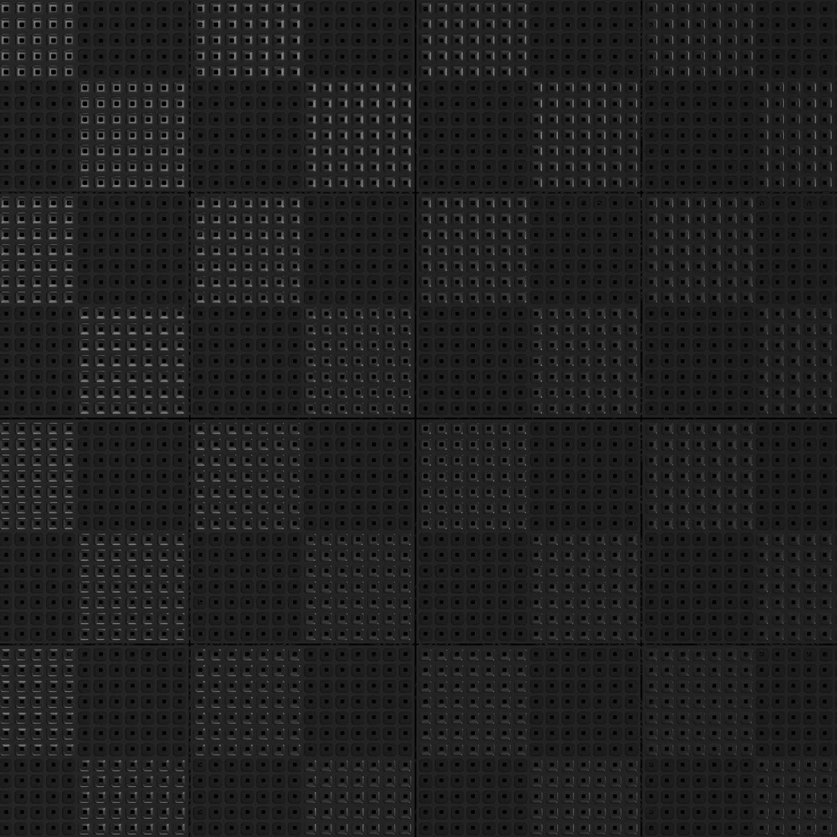 Interlocking Floor Tiles Mats Black Garage Pools Non Slip Indoor Outdoor 9 Pack - Image 3