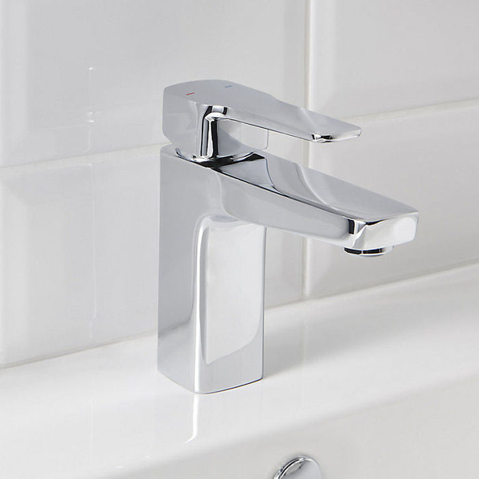 Bathroom Basin Mixer Tap Single Lever Chrome Plated Modern High Low Pressure - Image 2