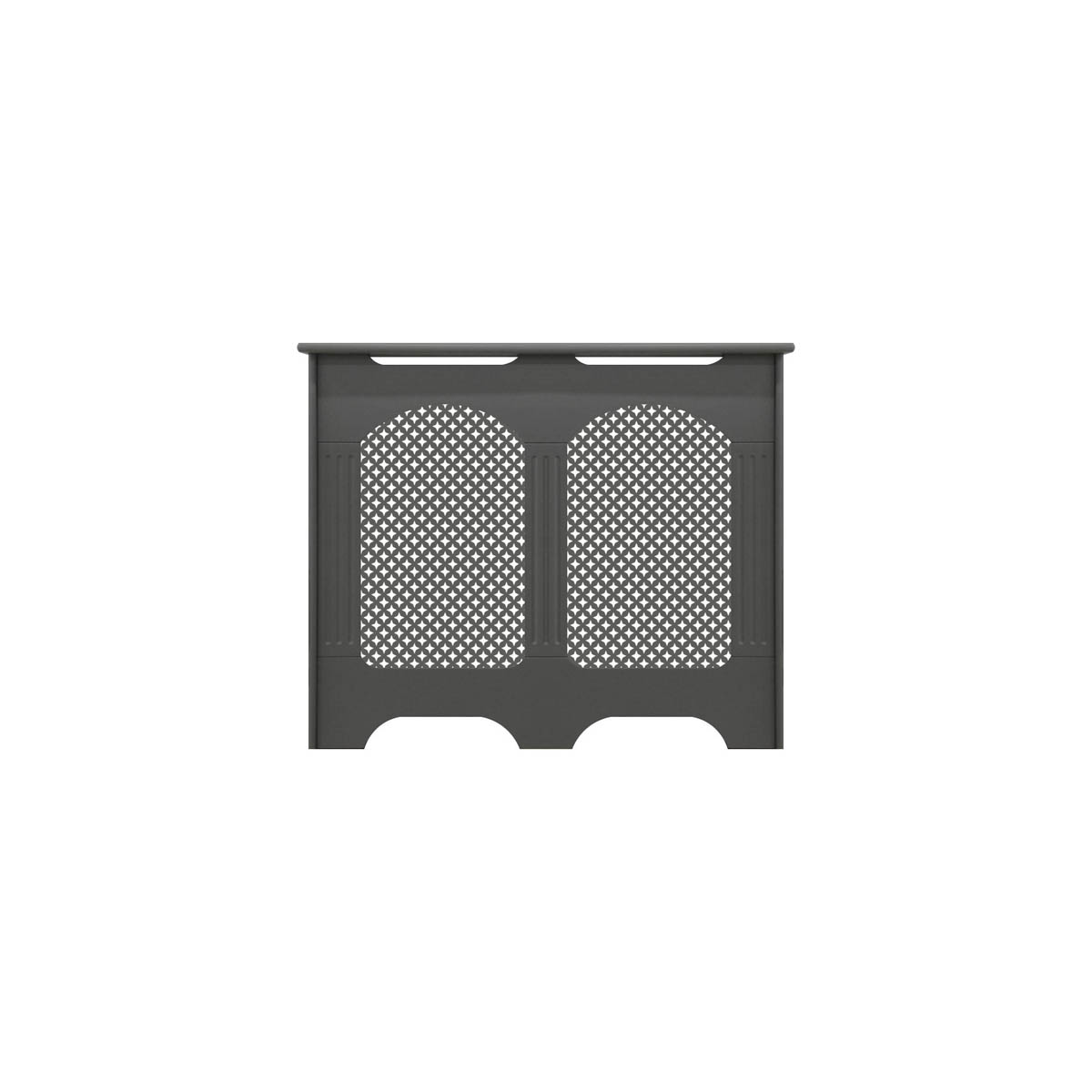 Cambridge Radiator Cover Grey Wooden Small Traditional (H)800 (W)1017 (D)180mm - Image 1