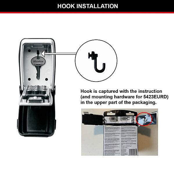 Master Lock Combination Key Safe 12 Digit Push Button Wall Mounted Keys Holder - Image 9