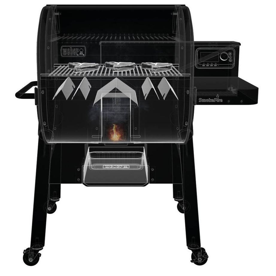 Weber SmokeFire Barbecue Grill BBQ Wood Fired Pellet All Rounded Smart LCD - Image 3