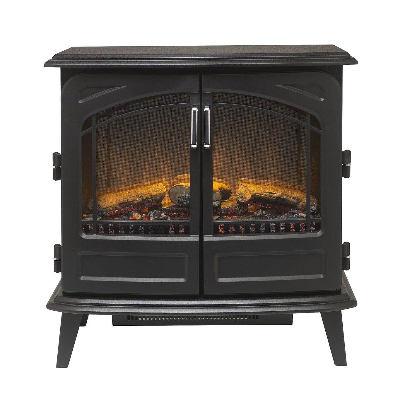 Dimplex Electric Stove Heater Fire Classic Style Log Effect Black Matt LED 2kW - Image 2