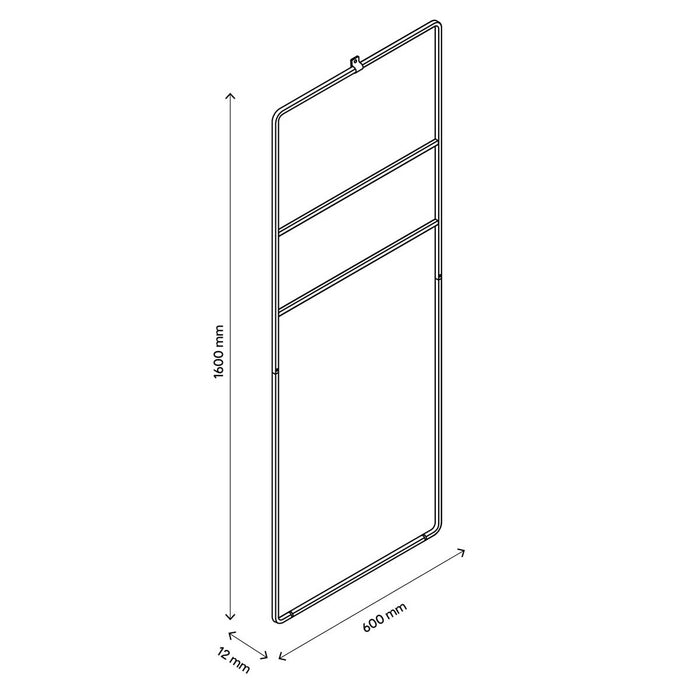 Towel Ladder Stainless Steel Freestanding Brushed Bathroom Modern (H)81x(W)60cm - Image 3