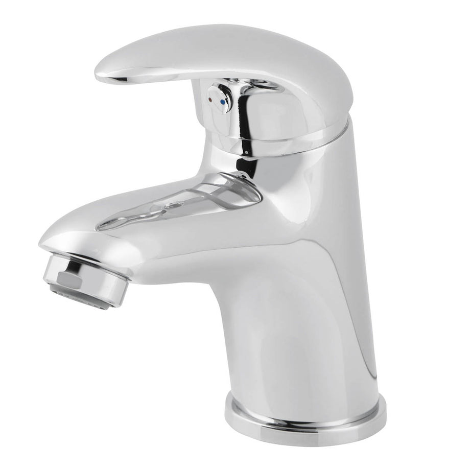Bathroom Basin Tap Mono Mixer Single Lever Brass Compact Modern Faucet - Image 4
