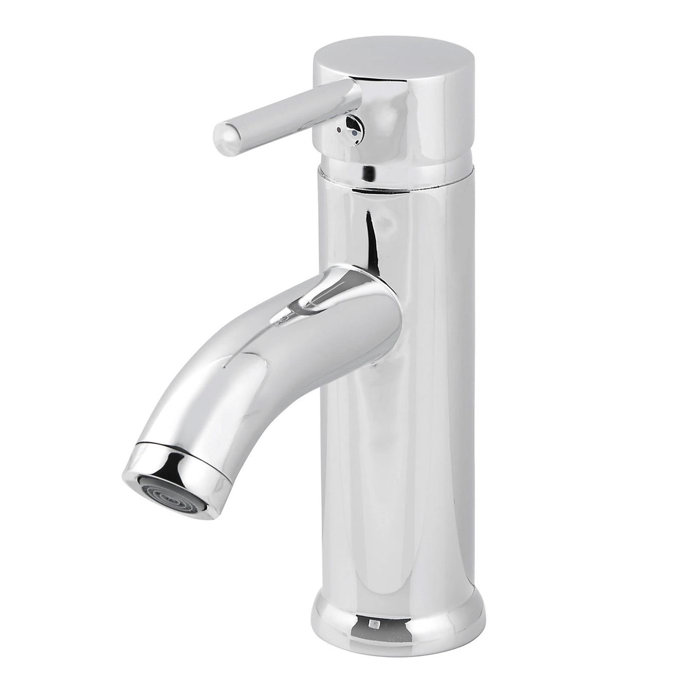 Bathroom Basin Tap Mono Mixer Hoffell Chrome Brass Single Lever Modern Faucet - Image 1